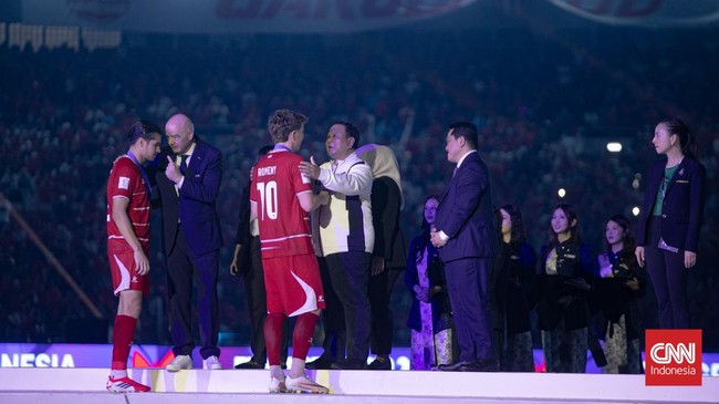 Timnas Indonesia berhasil menjadi juara FIFA ASEAN Cup 2026 usai mengalahkan Thailand lewat adu penalti dengan skor 2-2(4-2) di SUGBK, Jakarta. (CNN Indonesia/Adi Ibrahim)