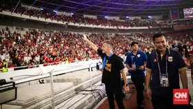 Timnas Indonesia berhasil menjadi juara FIFA ASEAN Cup 2026 usai mengalahkan Thailand lewat adu penalti dengan skor 2-2(4-2) di SUGBK, Jakarta. (CNN Indonesia/Adi Ibrahim)
