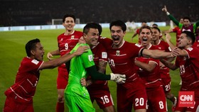 Indonesia berhasil memastikan diri jadi juara FIFA ASEAN Cup 2026 saat menang atas Thailand di final. (CNN Indonesia/Adi Ibrahim)