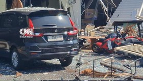 Penampakan Ruko San Antonio Usai Ledakan Besar, 5 Orang Terluka