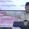 Presiden Prabowo Subianto menghadiri penyerahan uang sebesar Rp13,2 triliun dari penagihan denda administratif kehutanan oleh Satgas Penertiban Kawasan Hutan (PKH).