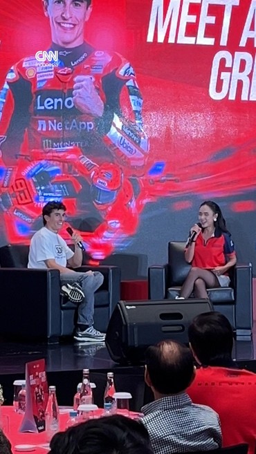 Tiba di Indonesia, Marc Marquez Langsung Sapa Fans di Jakarta