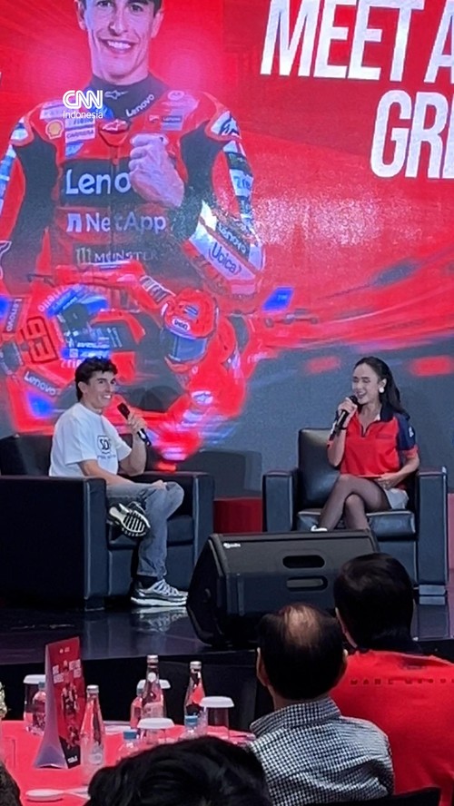 Tiba di Indonesia, Marc Marquez Langsung Sapa Fans di Jakarta