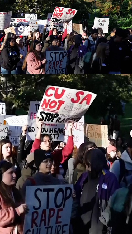 Ribuan Mahasiswa Demo Kasus Pemerkosaan di Universitas Cornell