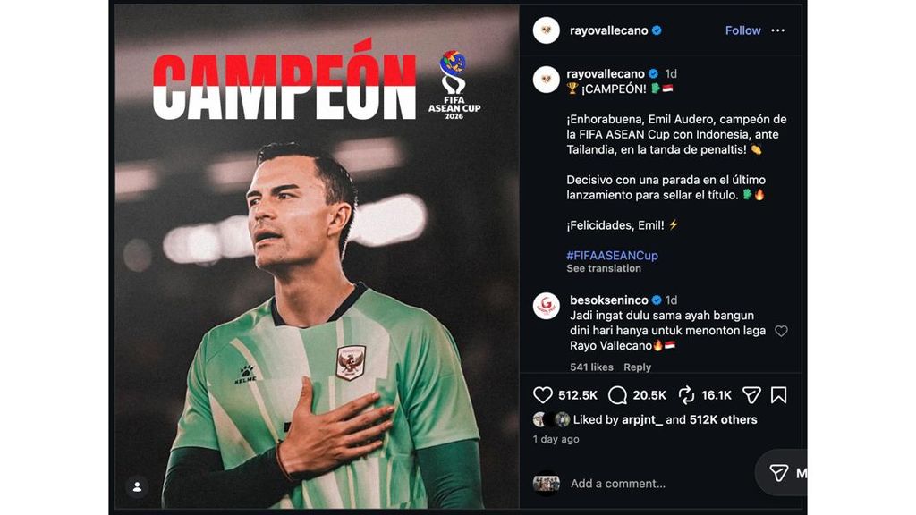 Klub-klub Elite Eropa Pamer Timnas Indonesia Juara FIFA ASEAN Cup