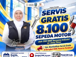 Khofifah Ajak Warga Manfaatkan Servis Gratis 8.100 Motor, Ini Lokasinya