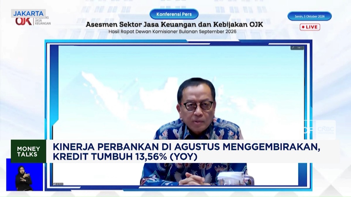 Kinerja Perbankan Agustus Menggembirakan, Kredit Tumbuh 13,56% (YoY