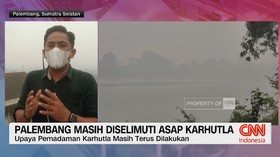 Palembang Masih Diselimuti Asap Karhutla