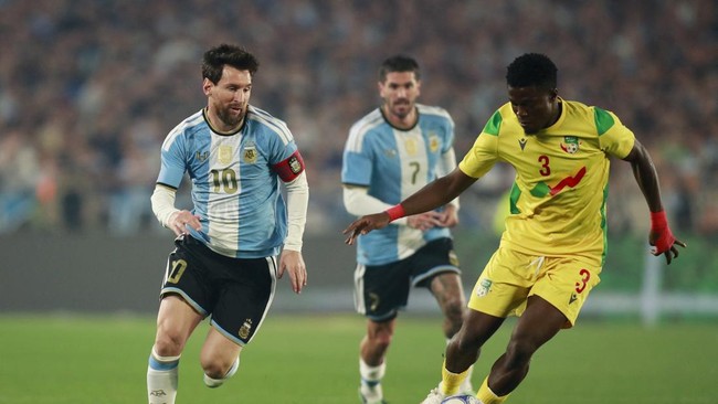 Lionel Messi jadi bintang kemenangan Argentina atas Benin, 3-0.