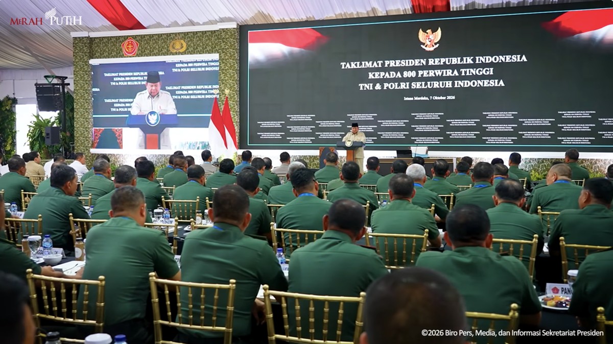 Prabowo Buka-bukaan Alasan Kumpulkan 800 Petinggi TNI-Polri di Istana 