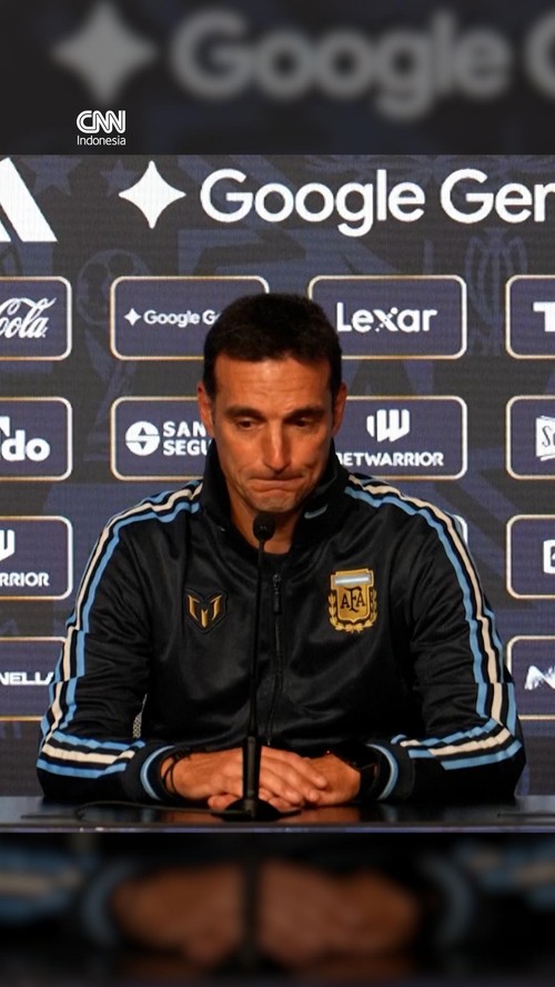 Tangis Lionel Scaloni usai Laga Terakhir Messi di Timnas Argentina