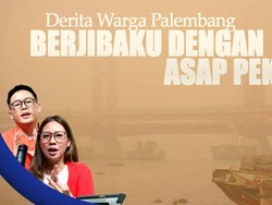Derita Warga Palembang Berjibaku dengan Asap Pekat