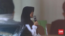Kepsek Daycare Little Aresha, Anita Palupi Indahsari (42) memberikan kesaksian perkara dugaan penyiksaan dan penelantaran anak di PN Yogyakarta.