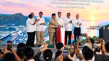 Momen Prabowo Resmikan Proyek Hilirisasi Senilai Rp180 T di Maluku Utara