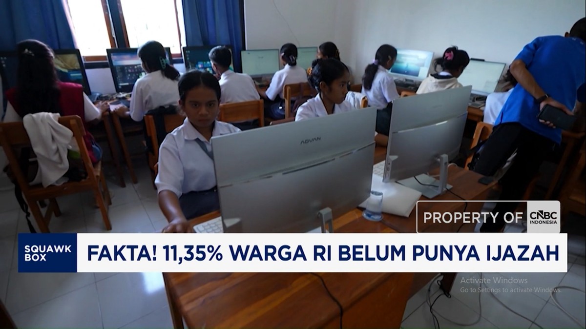 Video: 11,35% Warga RI Belum Punya Ijazah