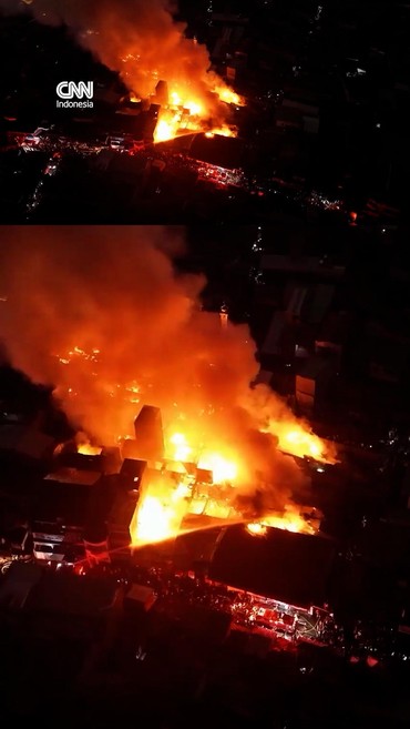 Kebakaran di Kramat Pulo Hanguskan 83 Rumah Warga
