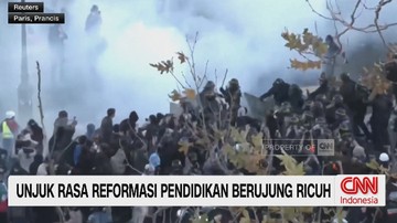 VIDEO: Demo Pendidikan di Paris Berujung Bentrok,