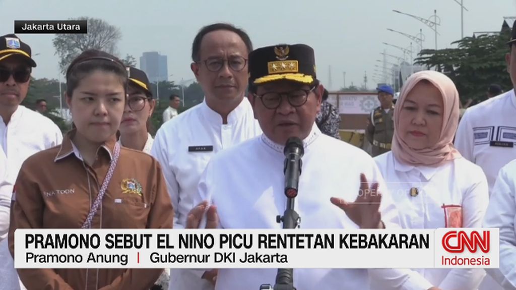 VIDEO: Pramono Sebut El Nino Picu Retetan Kebakaran