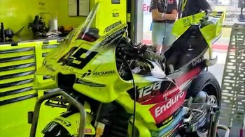 Intip Motor Diggia-Morbidelli di Garasi Tim Pertamina Enduro VR46