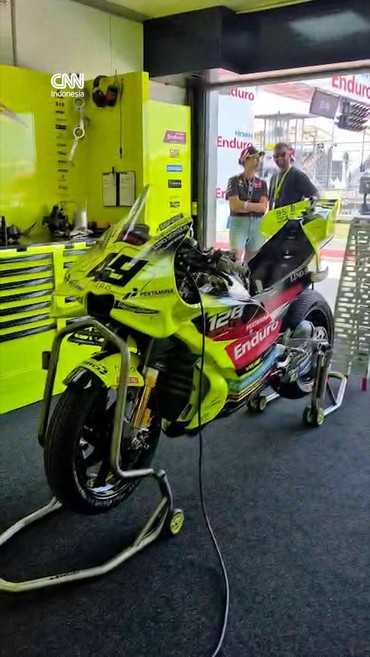 Intip Motor Diggia-Morbidelli di Garasi Tim Pertamina Enduro VR46