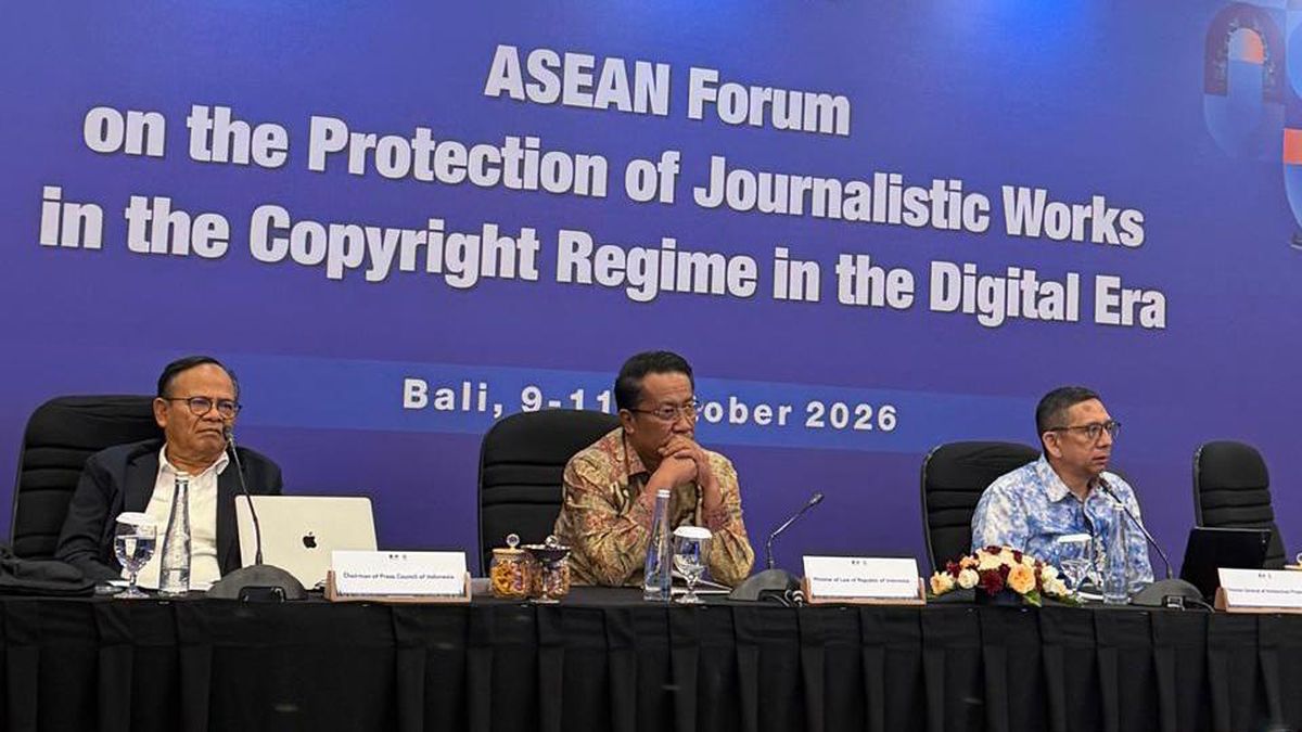 Menkum: Teknologi Berkembang, Karya Jurnalistik Harus Terlindungi