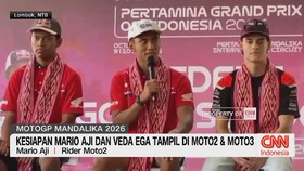 MotoGP Mandalika 2026, parade pembalap MotoGP, rider MotoGP Indonesia, Mario Aji, Veda Ega Pratama,