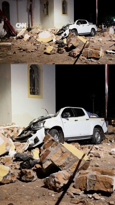 Penampakan Kerusakan Parah Akibat Gempa M 7,7 di Panama
