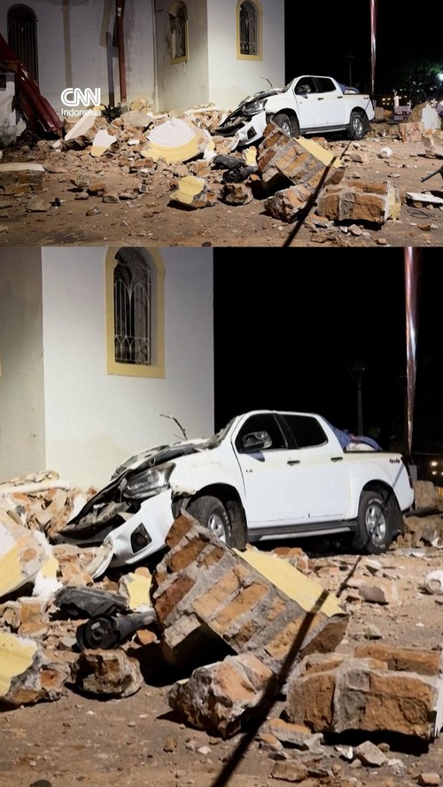 Penampakan Kerusakan Parah Akibat Gempa M 7,7 di Panama
