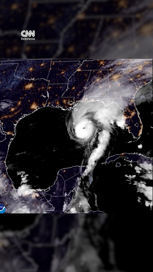 Penampakan Satelit Badai Isaias Saat Menerjang Florida