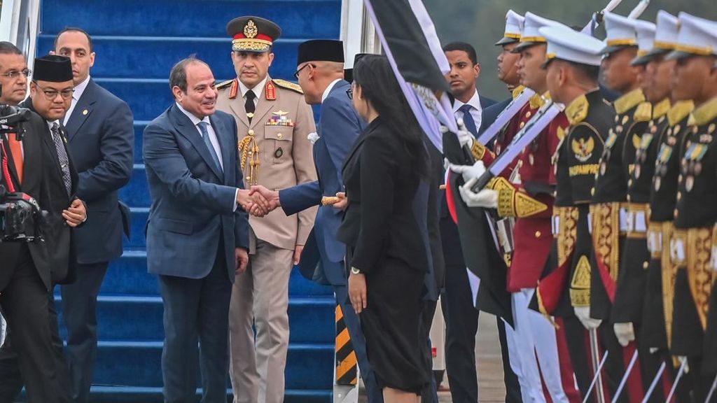 Presiden Mesir Tiba di Jakarta, Dijadwalkan Bertemu Prabowo Minggu