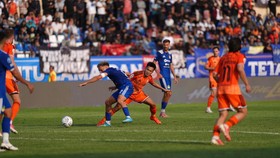 Persija menang 4-0 aIM Yogyakarta di Stadion Sulta Agun, Bantul, Sabtu (10/10).
