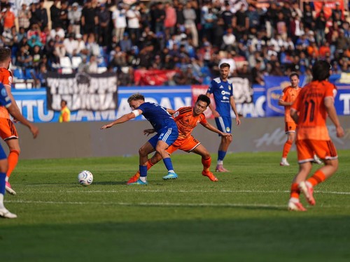 PSIM Yogyakarta Vs Persija Jakarta pada pertandingan BRI Super League di Stadion Sultan Agung, Bantul, Sabtu (10/10).