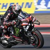 Pembalap Aprilia Racing Marco Bezzecchi memacu kecepatan sepeda motornya pada balapan MotoGP Pertamina Grand Prix of Indonesia 2026 di Sirkuit Internasional Pertamina Mandalika, KEK Mandalika, Lombok Tengah, NTB, Minggu (11/10/2026). Bezzecchi menjad