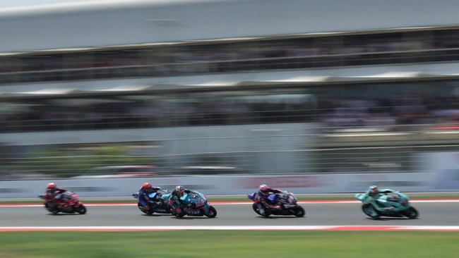 MotoGP - Indonesian Grand Prix - Mandalika International Street Circuit, Mandalika, Indonesia - October 11, 2026 CFMOTO Aspar Team's Daniel Holgado in action during the Moto2 race REUTERS/Willy Kurniawan
