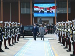 Prabowo Lepas Langsung Kepulangan Presiden Mesir El-Sisi di Halim