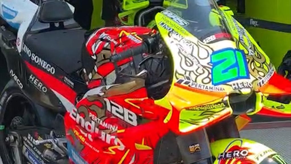 Livery Garuda Diggia dan Morbidelli di Pertamina MotoGP Mandalika