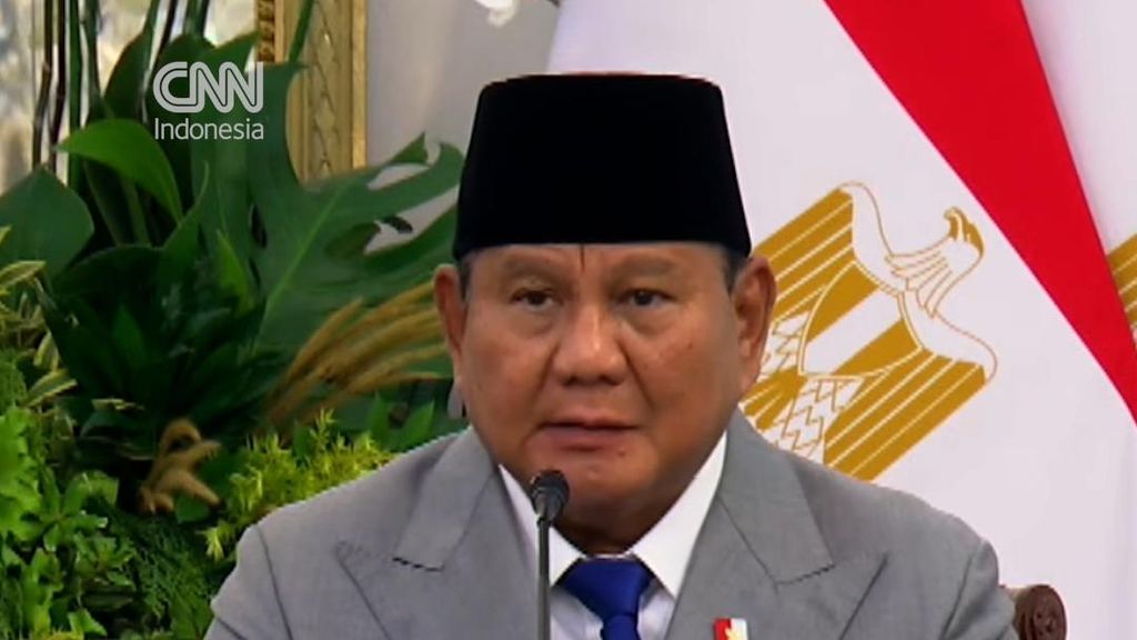 Prabowo: Indonesia-Mesir Sepakat Lanjutkan Dukung Perjuangan Palestina
