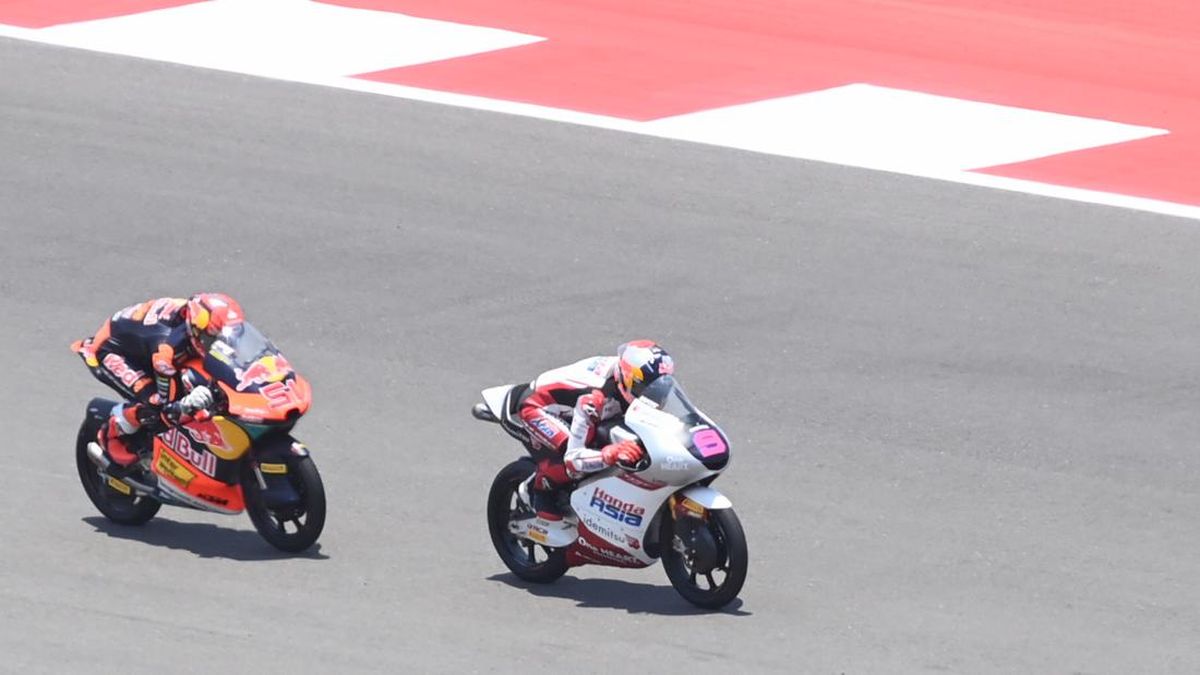 Veda Ega Jadi Jago Tuan Rumah dengan Poin Tertinggi di Moto3 Mandalika