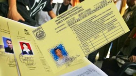 Kartu tanda pencari kerja atau kartu kuning (AK1) di Dinas Tenaga Kerja (ist)