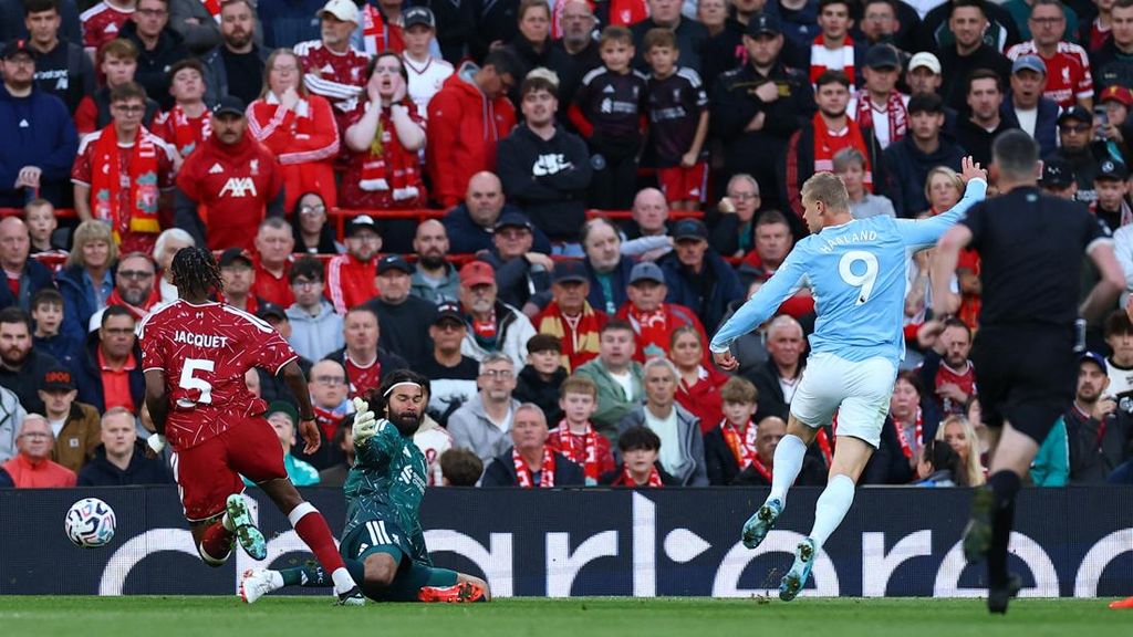 Hasil Liga Inggris: Petaka Kartu Merah, Liverpool Dibantai Man City