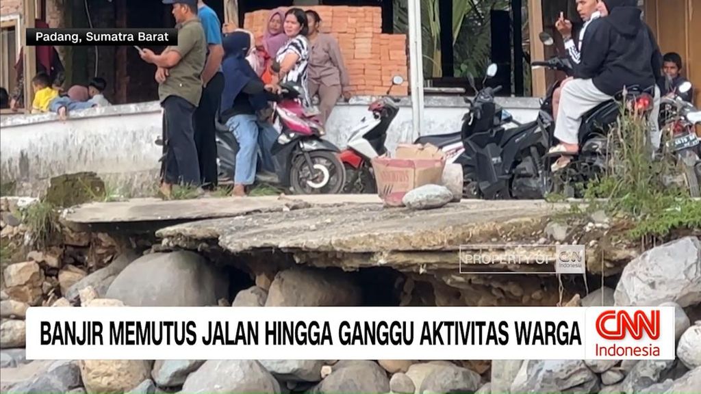 VIDEO: Banjir Memutus Jalan hingga Ganggu Aktivitas Warga