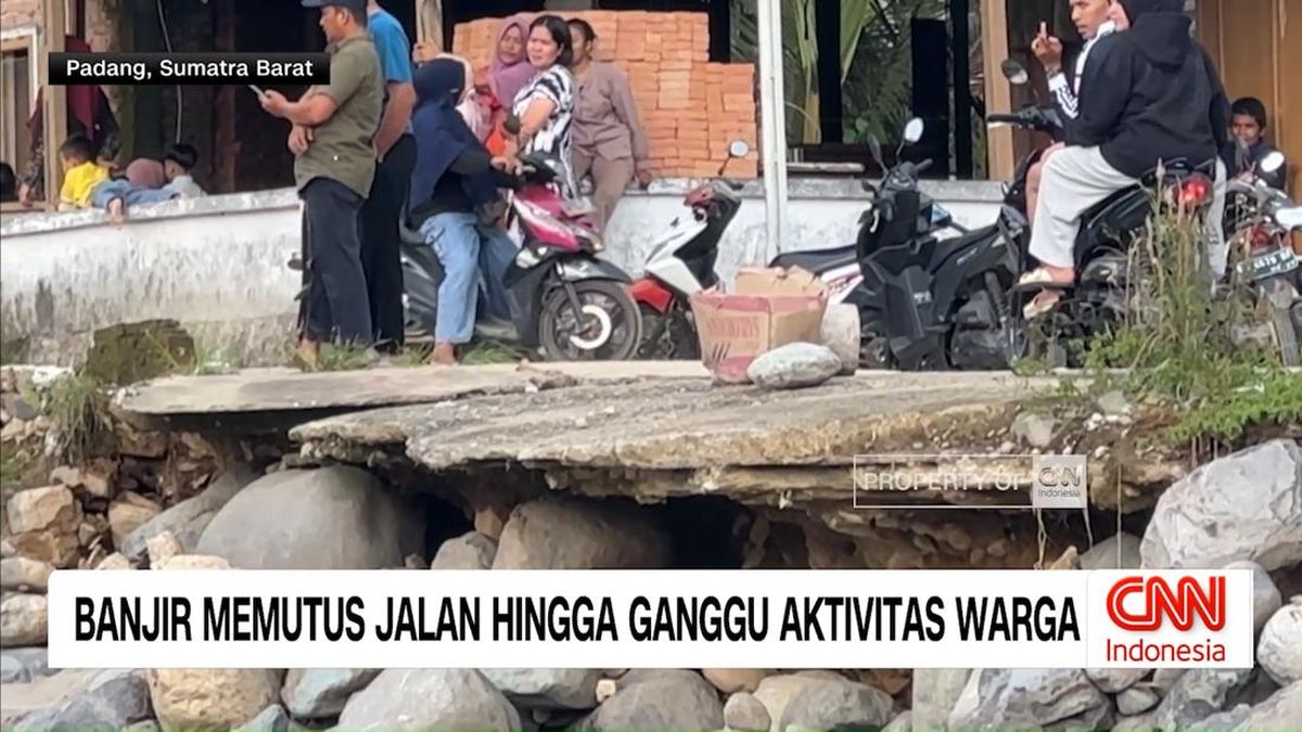 VIDEO: Banjir Memutus Jalan hingga Ganggu Aktivitas Warga