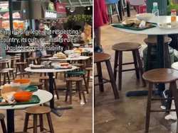Viral! Turis Kecewa Lihat Meja Penuh Piring Kotor di Pusat Kuliner Singapura