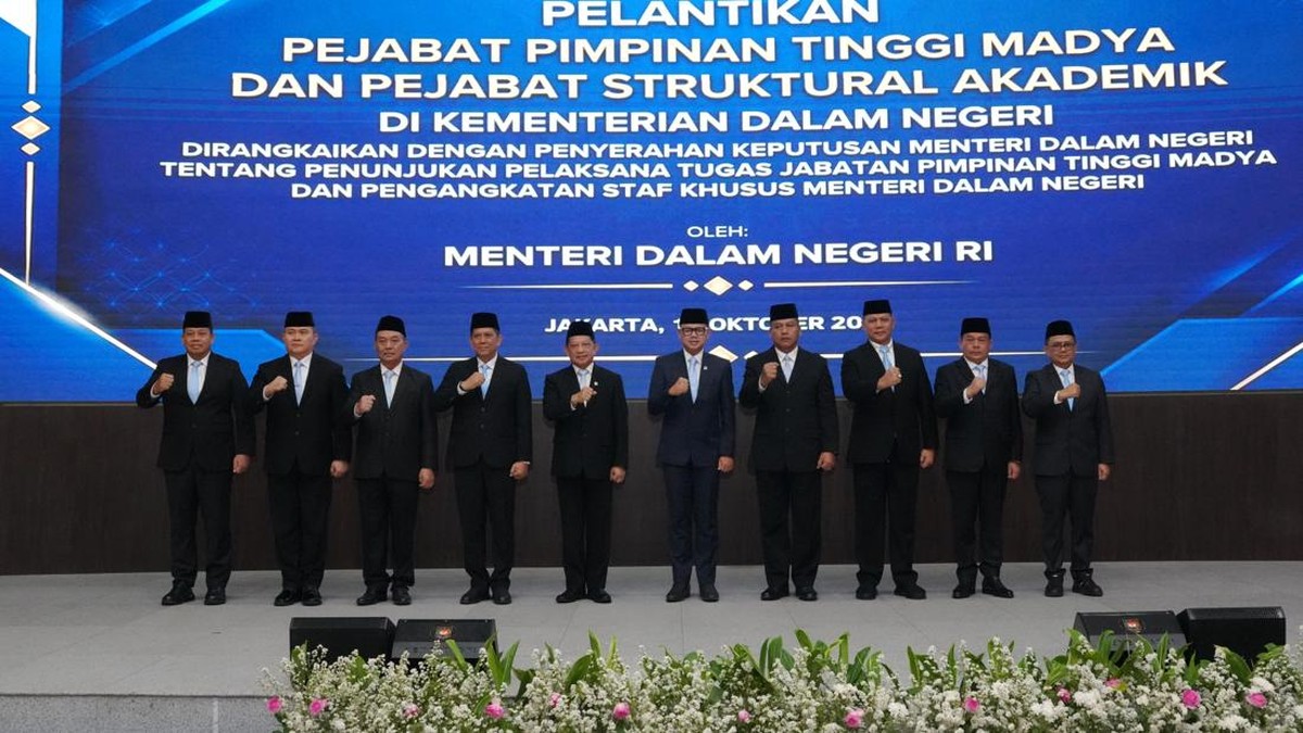 Lantik Pejabat Mendagri Tekankan Loyalitas, Integritas, dan Kinerja