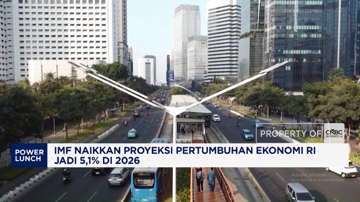 IMF Naikkan Proyeksi Pertumbuhan Ekonomi RI Jadi 5,1% pada 2026