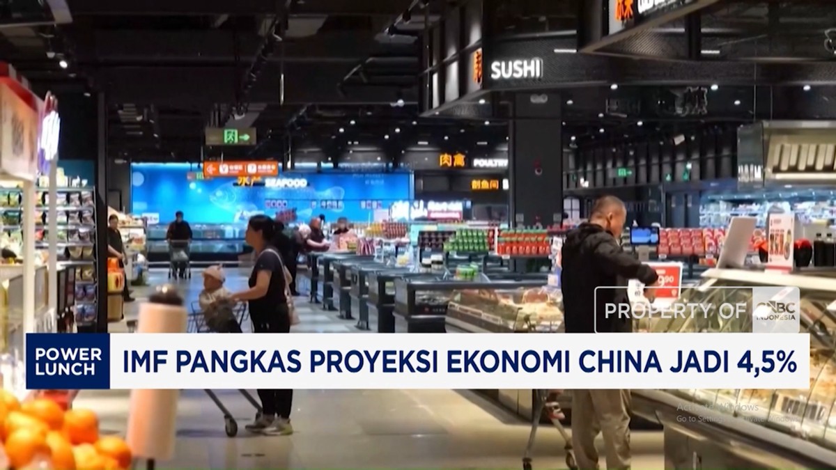 IMF Pangkas Proyeksi Ekonomi China Jadi 4,5%