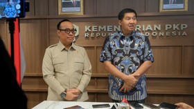 Kepala Badan Reforma Agraria Nasional (BRAN), Jenderal Polisi Prof. Dr. Dedi Prasetyo, S.H., M.Hum., M.Si., M.M., bertemu dengan Menteri Perumahan dan Kawasan Permukiman (PKP) Maruarar Sirait di Wisma 2 Mandiri, Selasa (13/10/2026), untuk membahas pe
