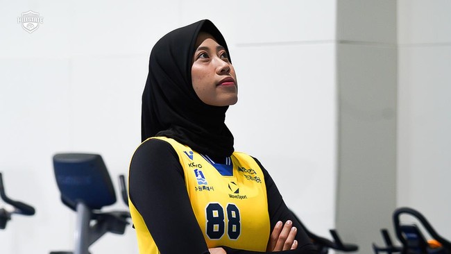 Megawati Hangestri Pertiwi bersama Hyundai Hillstate.