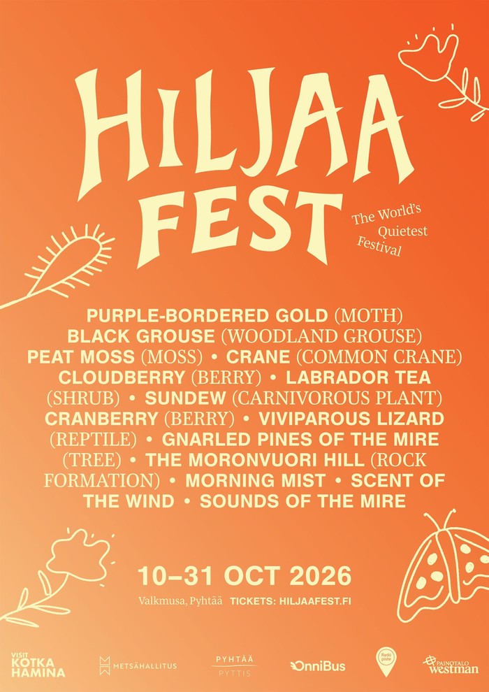 Festival ini punya konsep yang unik. Pengunjung akan diajak untuk mendengarkan alam dan menikmati hidup dengan lebih santai dan tenang. Bintang tamunya adalah hewan dan tumbuhan yang ada di Taman Nasional Valkmusa.