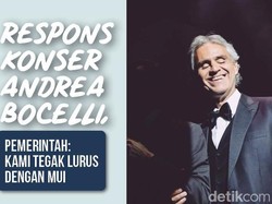 Respons Konser Andrea Bocelli, Pemerintah: Kami Tegak Lurus dengan MUI